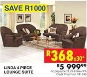 Linda 4 Piece Lounge Suite