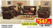 Roman 4 Piece Lounge Suite