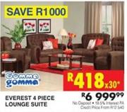 Everest 4 Piece Lounge Suite