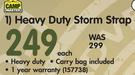 Camp Master Heavy Duty Storm Strap Each