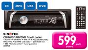 Sinotec CD/MP3/USB/DVD Front Loader STA-6818DVD