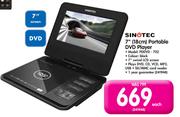 Sinotec 7"(18cm) Portable DVD Player PDDVD-702