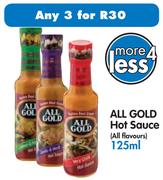 All Gold Hot Sauce(All Flavours)-3x125ml