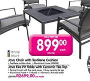 Terrace Leisure Java Fire Pit Table With Ceramic Tile Top Per Table