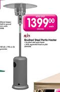 Alva Brushed Steel Partio Heater 