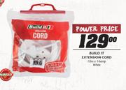 Build It White Extension Cord-10mx16amp