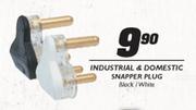 Industrial & Domestic Snapper Plug-Black/White