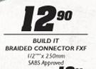 Build-It Braided Connector FXF-1/2"x250mm