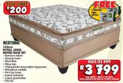 Restonic 152 cm Royal Jewel Queen Base Set