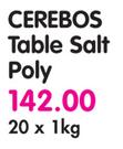 Cerebos Table Salt Poly-20x1kg