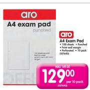 Aro A4 Exam Pad-Per 10 Pack