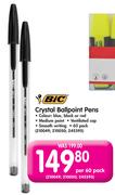 Bic Crystal Ballpoint Pens-Per 60 Pack
