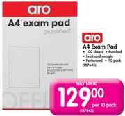 Aro A4 Exam Pad-Per 10 Pack