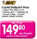 Bic Crystal Ballpoint Pens Per 60 Pack