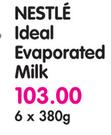 Nestle Ideal Evaporated Milk-6 x 380g
