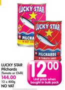 Lucky Star Pilchards (Tomato Or Chilli)-12 x 400g