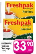 Freshpak Tagless Teabags-160's Each
