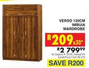 Verso 120cm Imbuia Wardrobe