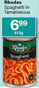 Rhodes Spaghetti-410g