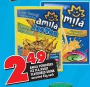 Amila Powered Ice Tea/Fruit Flavoured Drink-45gm Each