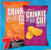 Willards Crinkle/Original Cut Potato Chips-125gm Each