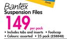 Bantex Suspension Files-Per Pack