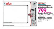 Parrot Slimline Magnetic Whiteboard Bundle-Per Bundle