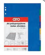 Aro File Dividers 10 Tab-Per Pack