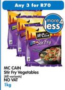 McCain Stir Fry Vegetables(All Variants)-3x1kg