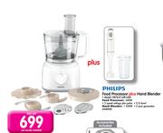 Philips Food Processor Plus Hand Blender HR7627+HR1600-Per Bundle