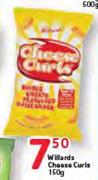 Willards Cheese Curls-150g