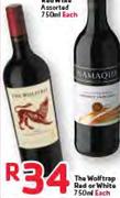The Wolftrap Red Or White-750ml Each