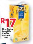 First Choice Long Life Vanilla Custard-1L