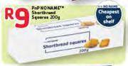 PnP No Name Shortbread Squares-200g