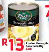 Rhodes Pineapple Assorted- 440g 