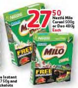 Nestle Mile Cereal 500g Or Duo 480g Each