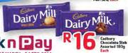 Cadbury Chocolate Slab Assorted-180g Each
