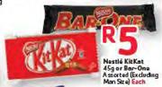 Nestle Kitkat-45g / Bar-One Assorted-Each