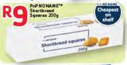 PnP No Name Shortbread Squares- 200g