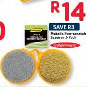 Metalic Non-Scratch Scourer-2 Pack