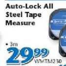 Worksman Auto-Lock All Steel Tape Measure 3m WMTM230