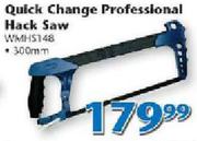 Worksman Quick Change Professional Hack Saw 300mm WMHS148