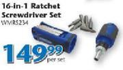 Worksman 16-In-1 Ratchet Screwdriver Set WMR5234-Per Set