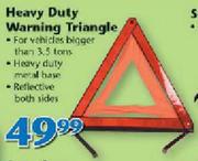 Heavy Duty Warning Triangle