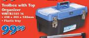 Toolbox With Top Organizer 410x208x180mm WMTB3181-16