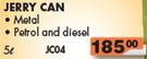 Jerry Can Metal Petrol & Diesel-5Ltr
