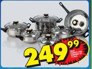 Value Stainless Steel Cookware Set-12 Piece