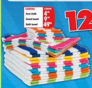 Cabana Stripe Guest Towel-Each