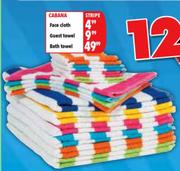 Cabana Stripe Face Cloth-Each