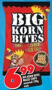 Big Korn Bites Maize Chips Assorted-120g